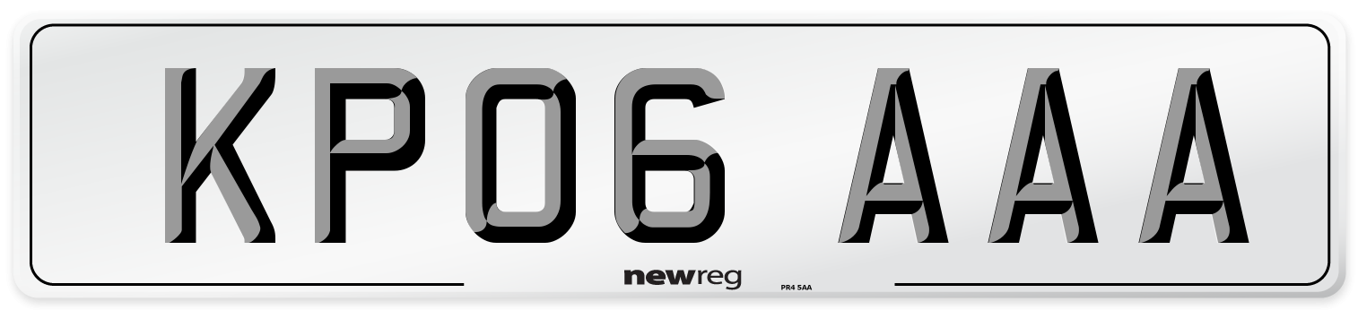 KP06 AAA Number Plate from New Reg